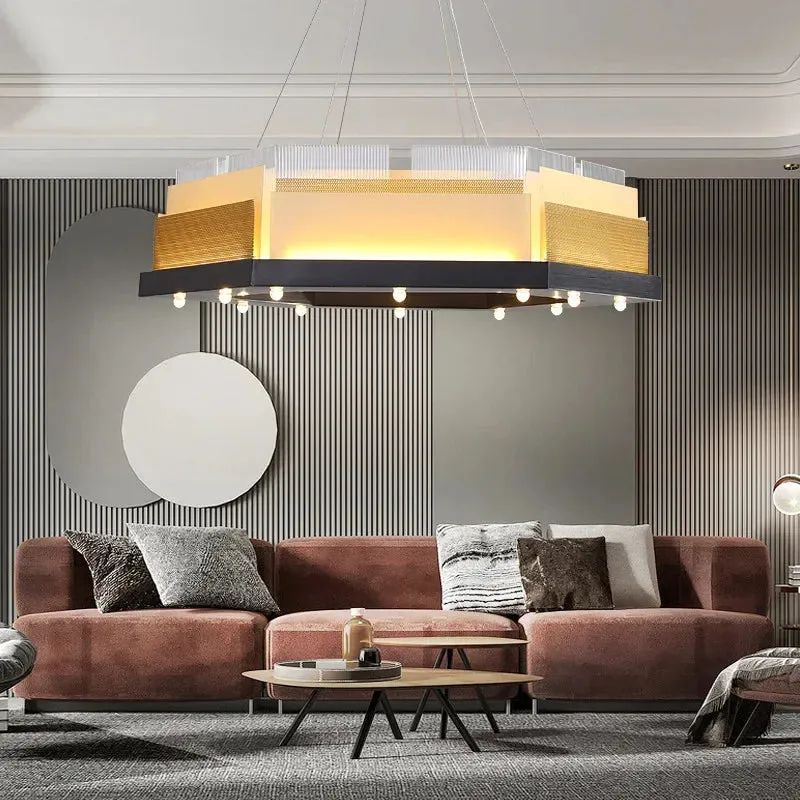 Postmodern LED Chandelier by Mansion: Stylish Lighting for Living Room, Bar & Restaurant
