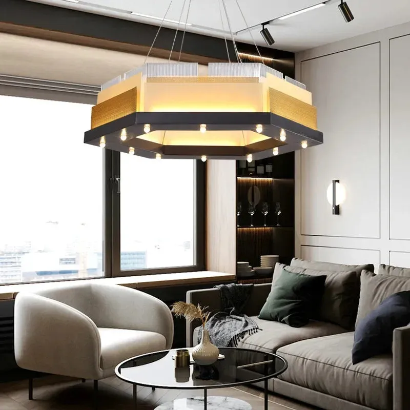 Postmodern LED Chandelier by Mansion: Stylish Lighting for Living Room, Bar & Restaurant
