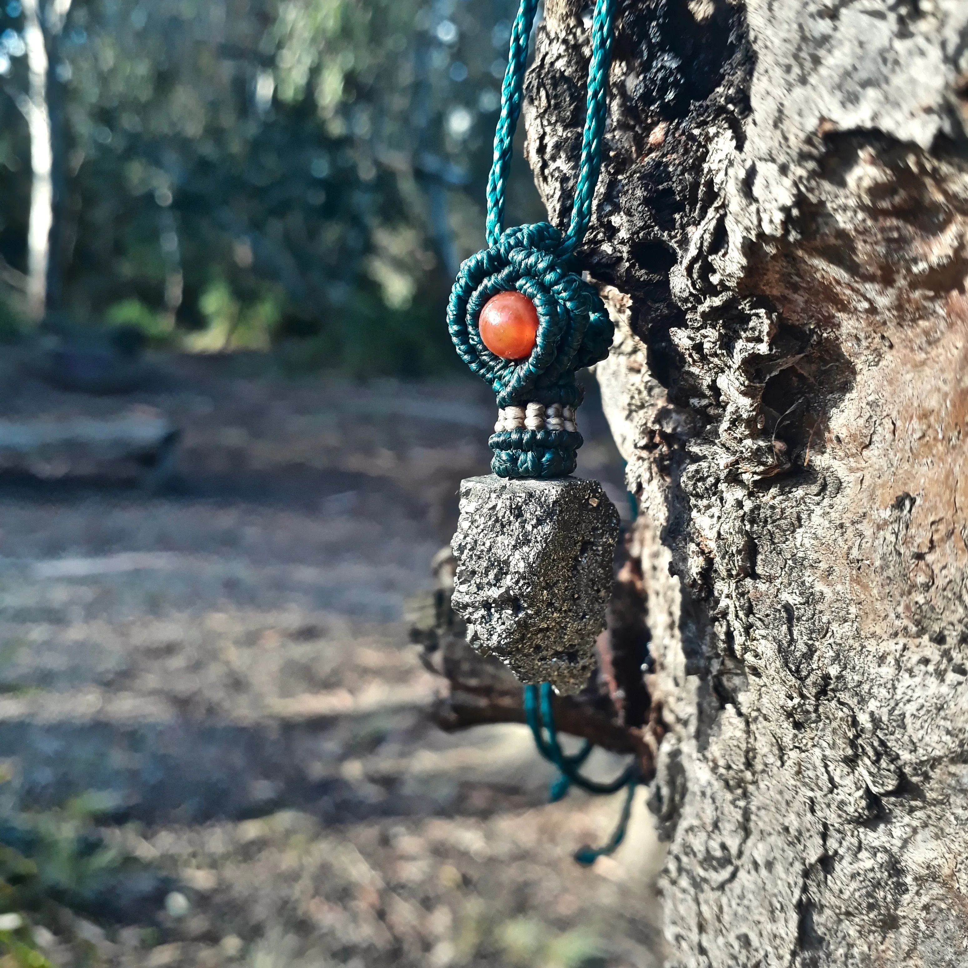 Pyrite necklace