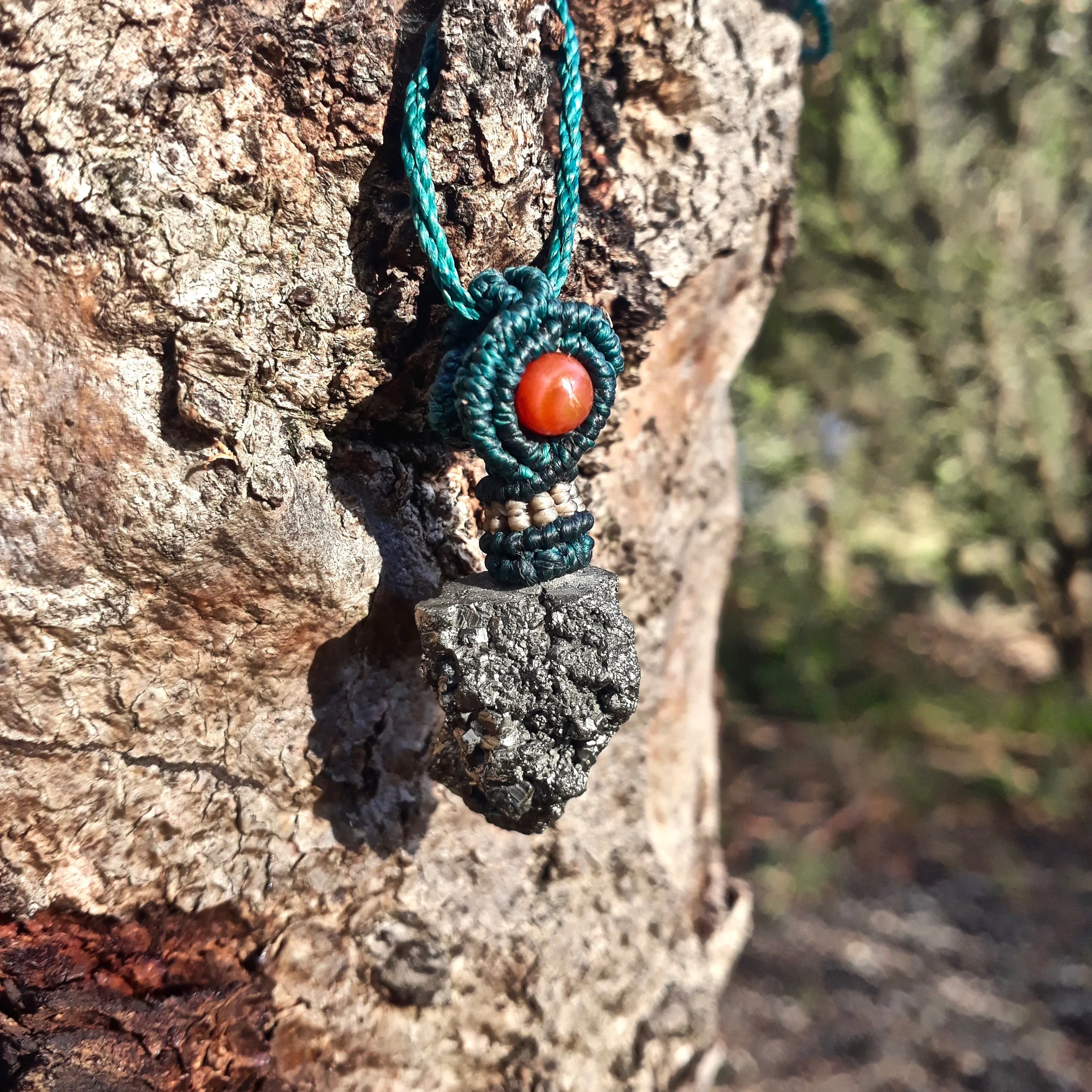 Pyrite necklace