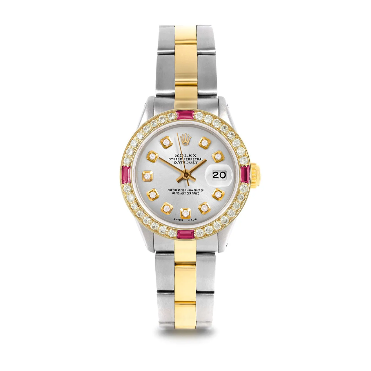 Rolex Datejust 26mm | 6917-TT-SLV-DIA-AM-4RBY-OYS