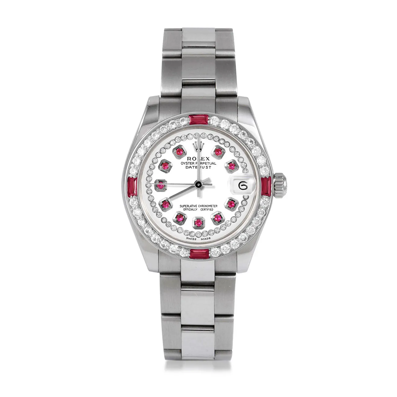 Rolex Datejust 31mm | 178274-WHT-STRR-4RBY-OYS