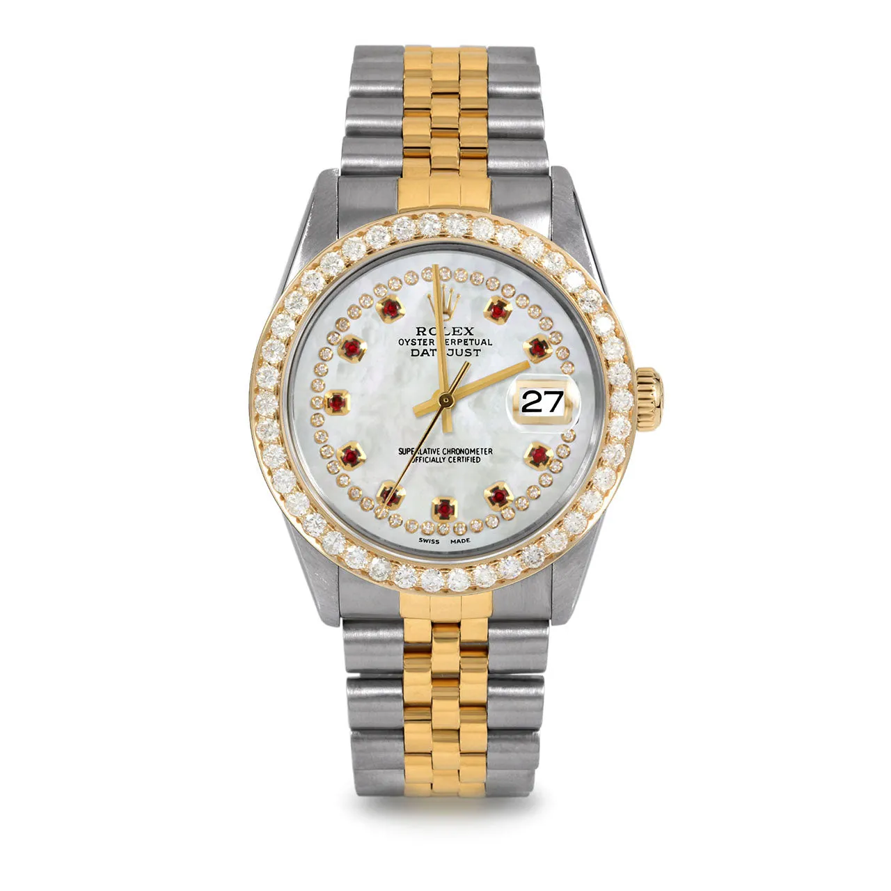 Rolex Datejust 36mm | 16013-WMOP-STRR-25CT-JBL
