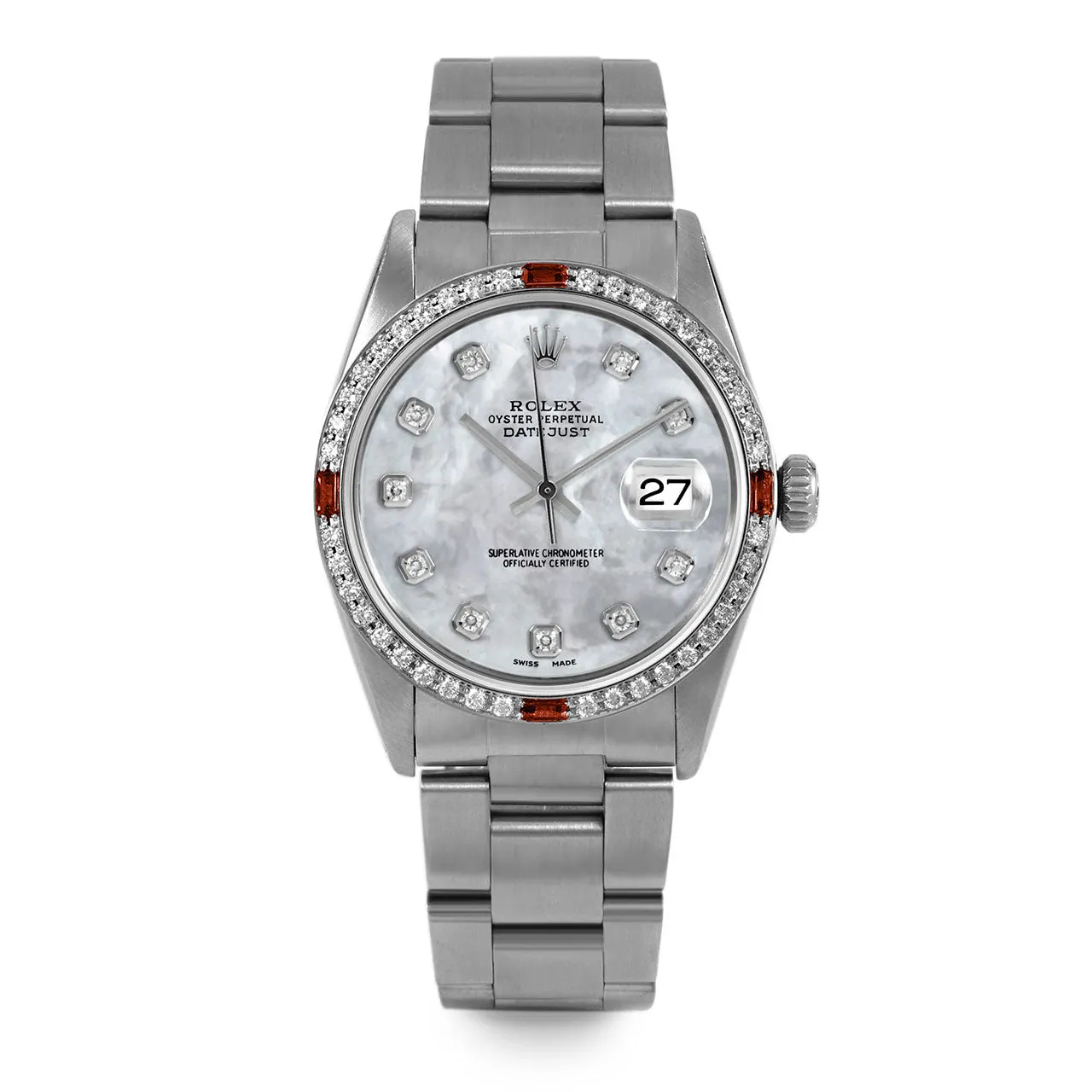 Rolex Datejust 36mm | 16014-WMOP-DIA-AM-4RBY-OYS