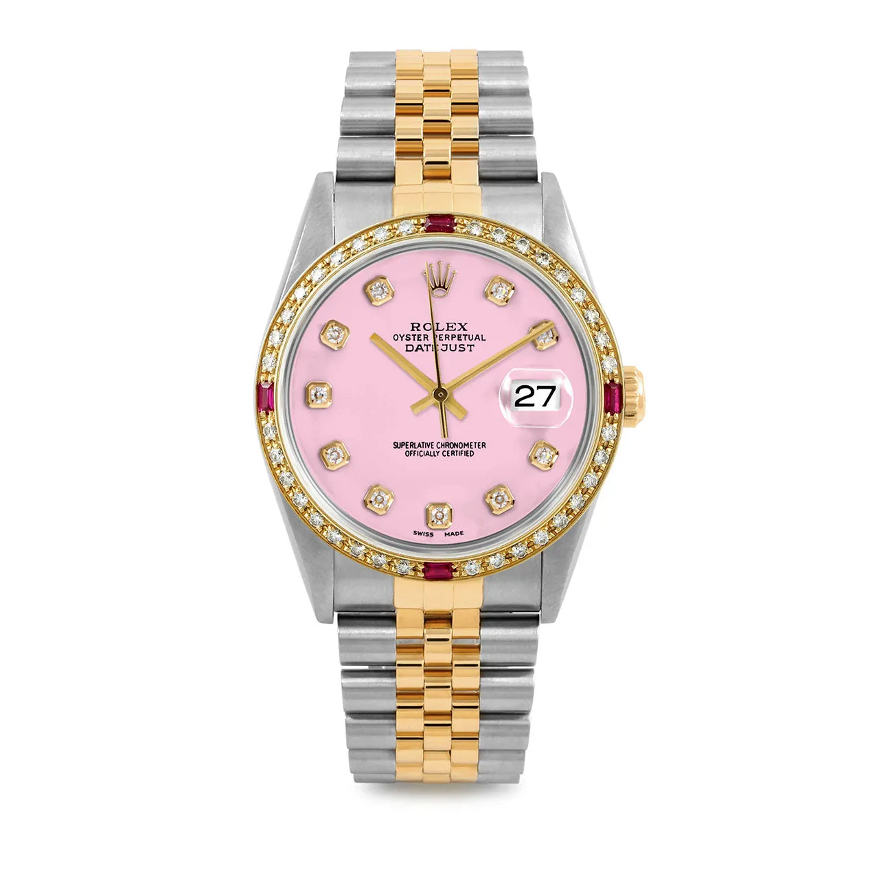 Rolex Datejust 36mm | 16233-PNK-DIA-AM-4RBY-JBL
