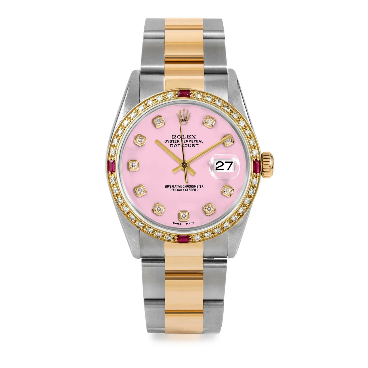 Rolex Datejust 36mm | 16233-PNK-DIA-AM-4RBY-OYS