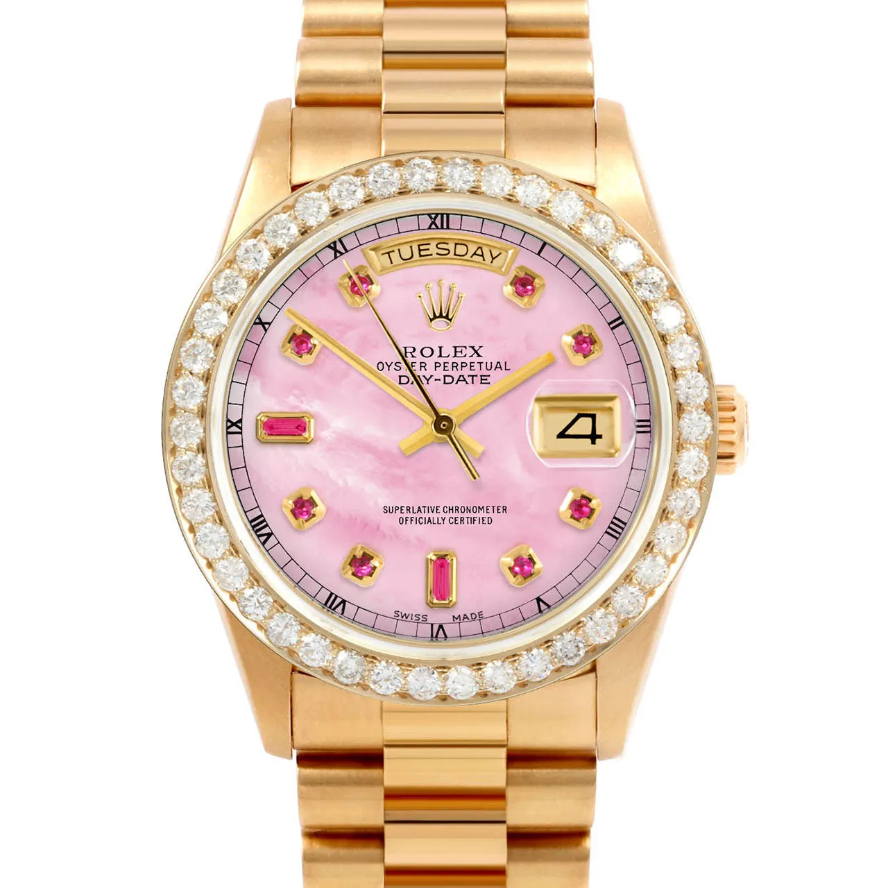 Rolex Day-Date 36mm | 18038-PMOP-RBY-AM-25CT-PRS