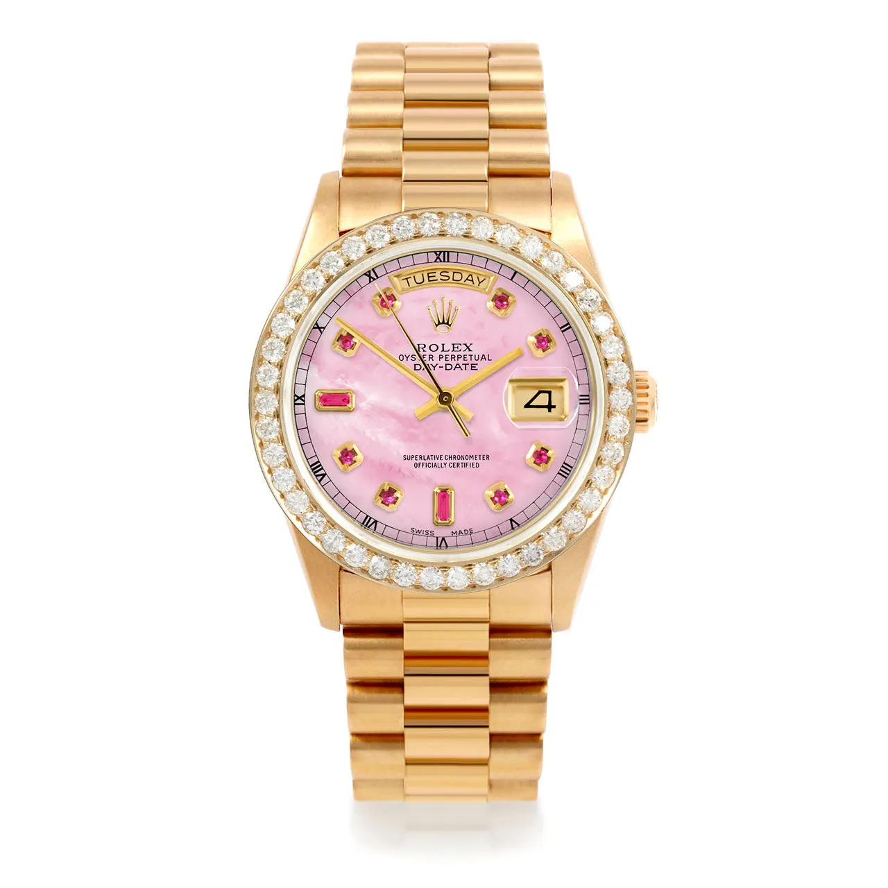 Rolex Day-Date 36mm | 18038-PMOP-RBY-AM-25CT-PRS