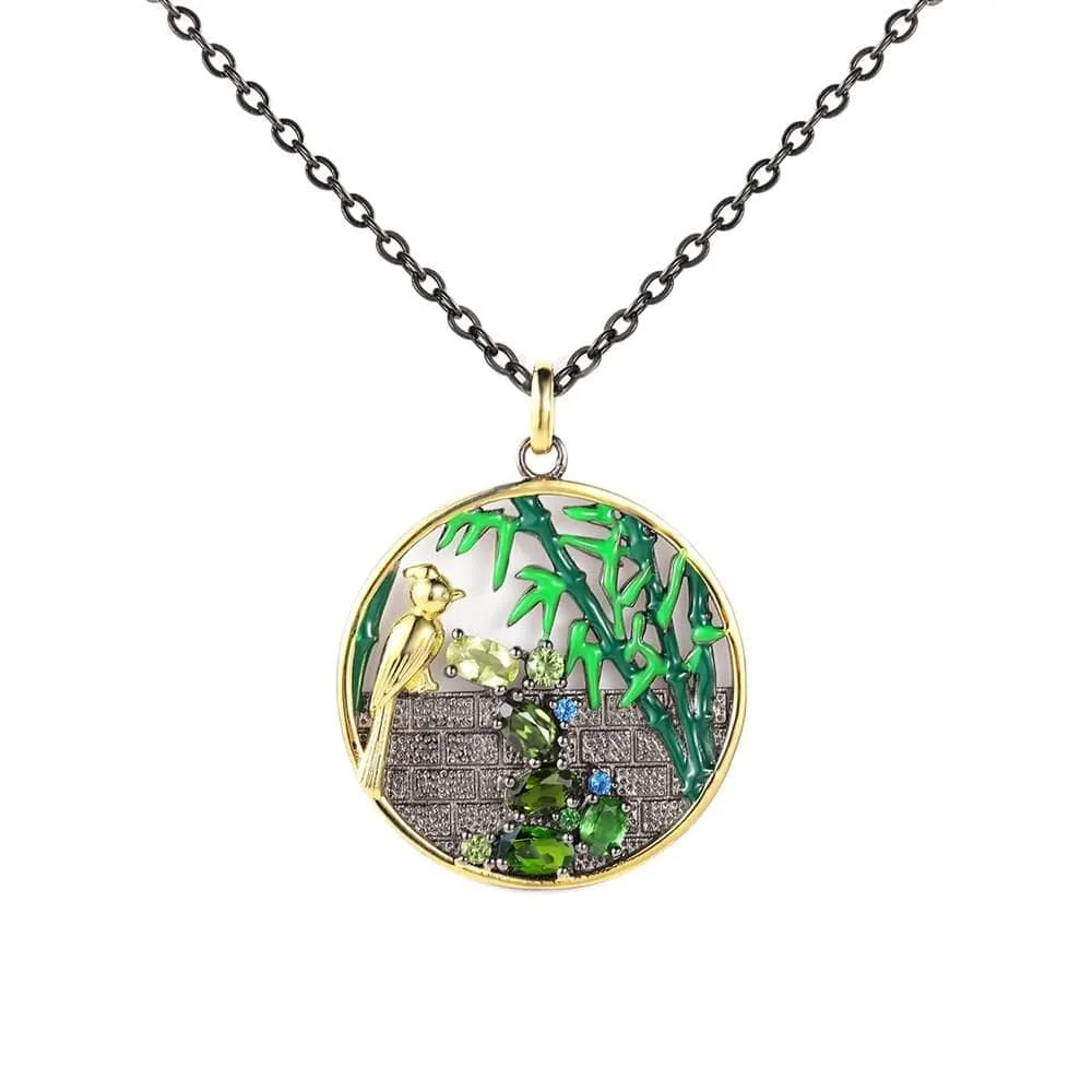 Secret Garden Enamel Necklace