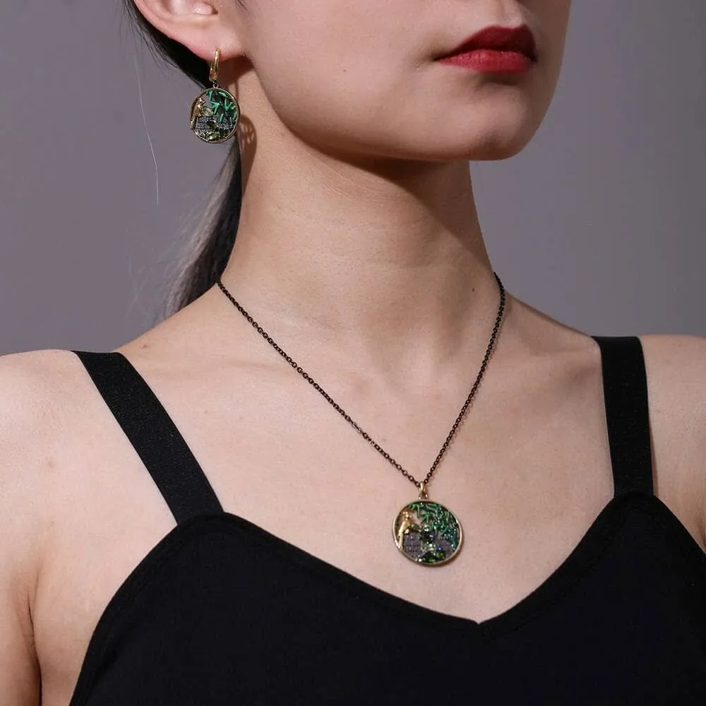 Secret Garden Enamel Necklace