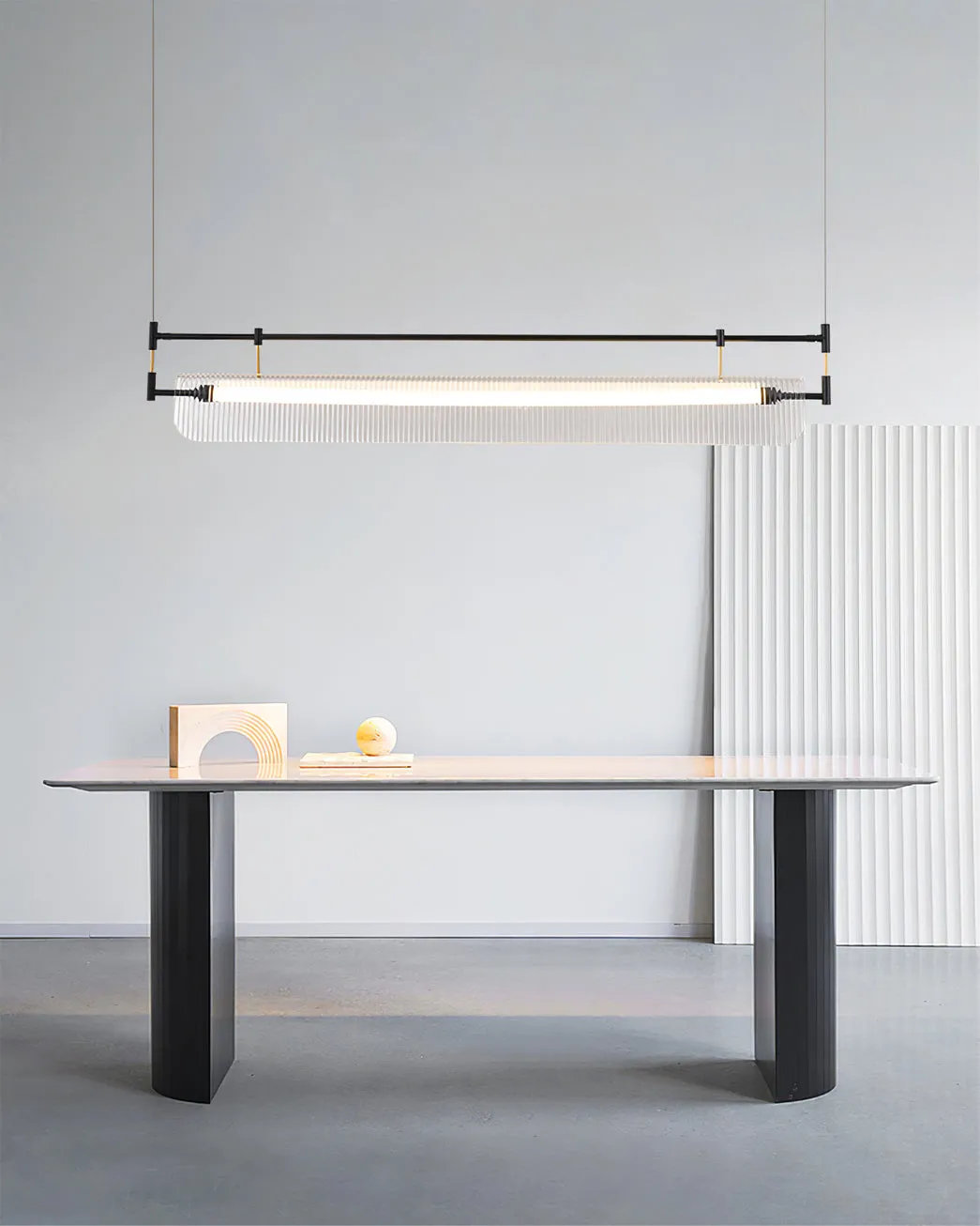 Striped Acrylic Chandelier