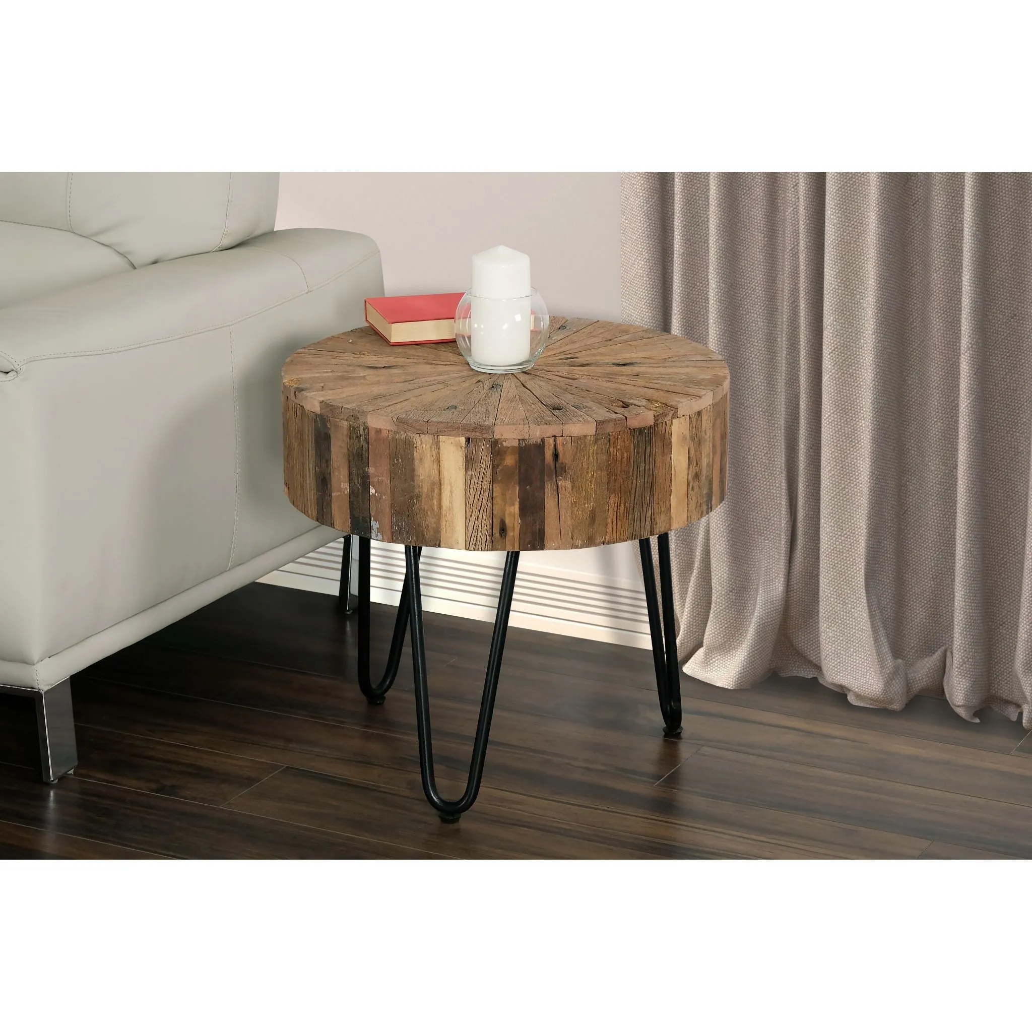 Tessa End Table - Brown/Black