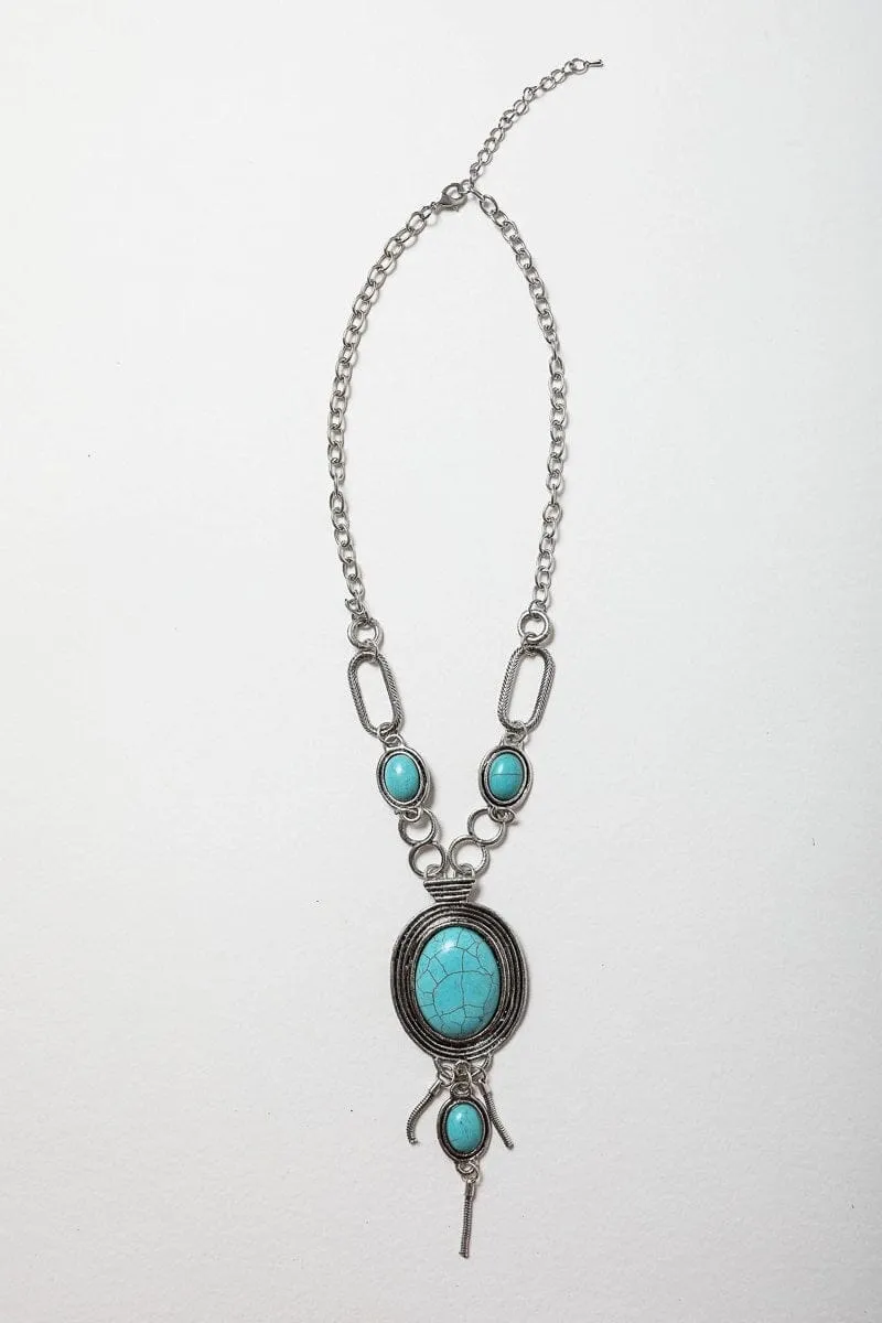 Turquoise Bolo Necklace