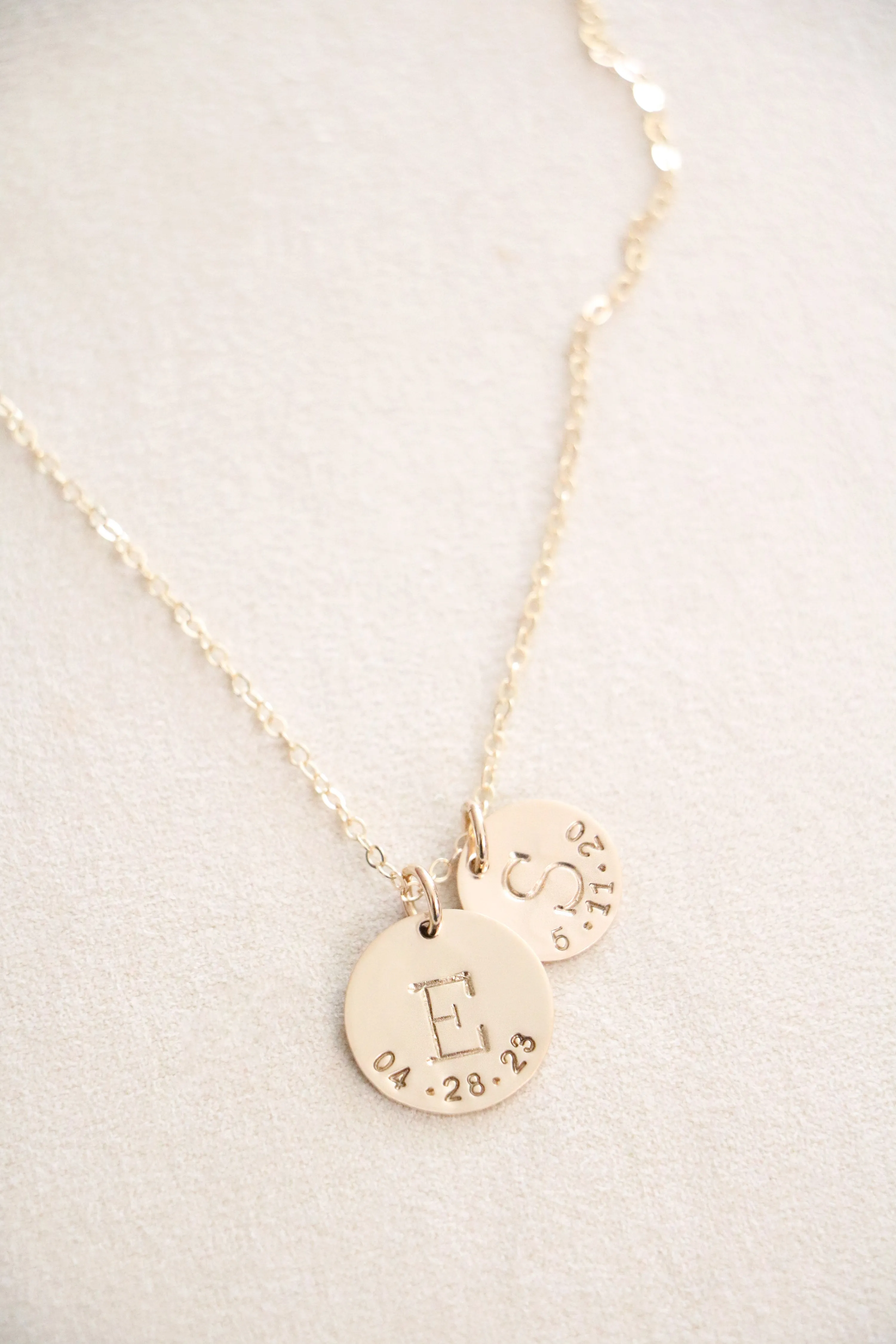 varsity initial necklace {gold   silver}