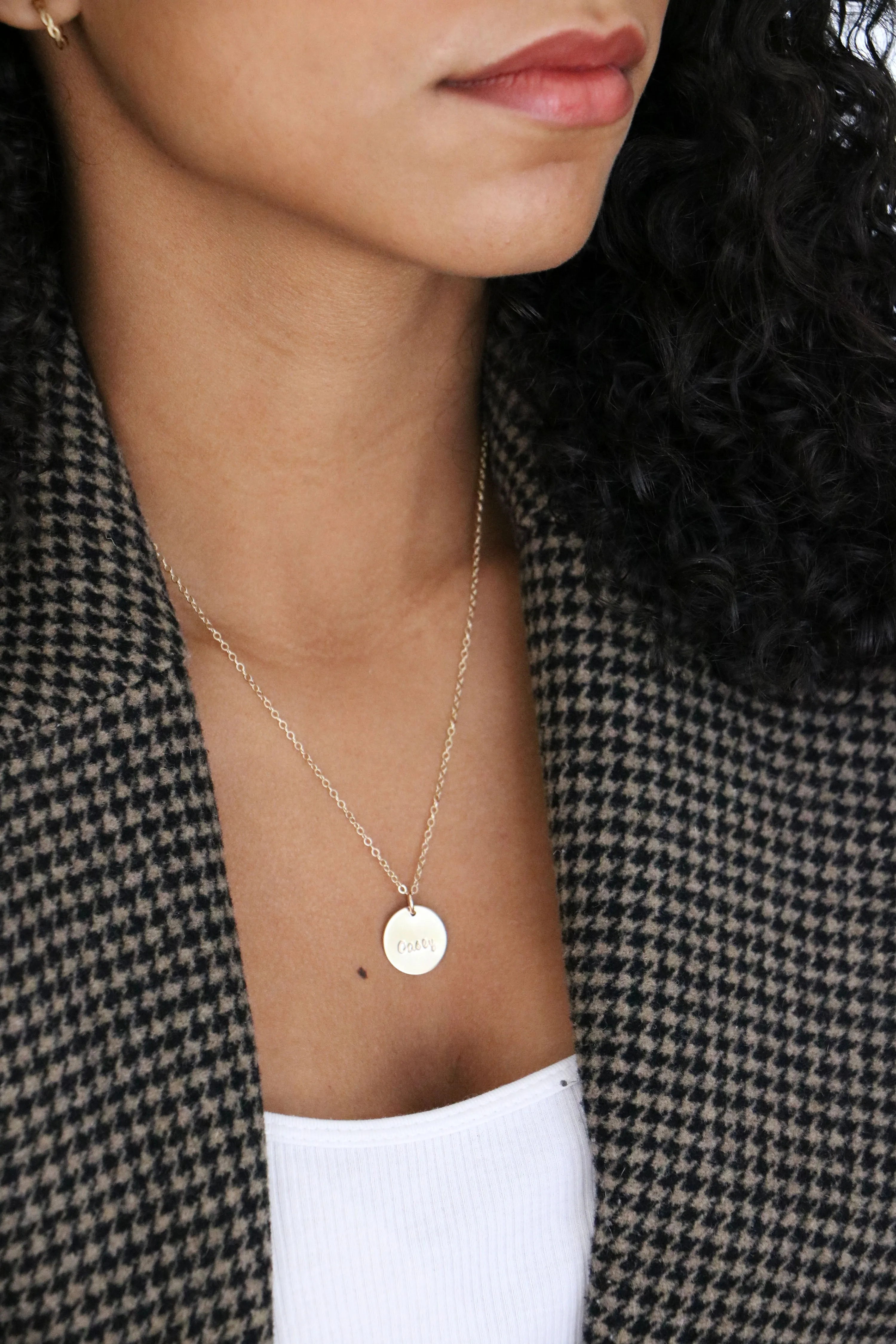 varsity initial necklace {gold   silver}