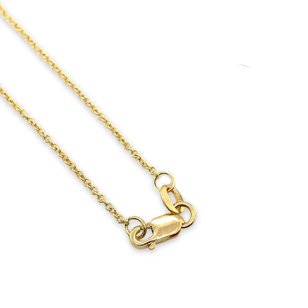 Yellow Gold and Blue Montana Sapphire Necklace - "Glacier Elixir"