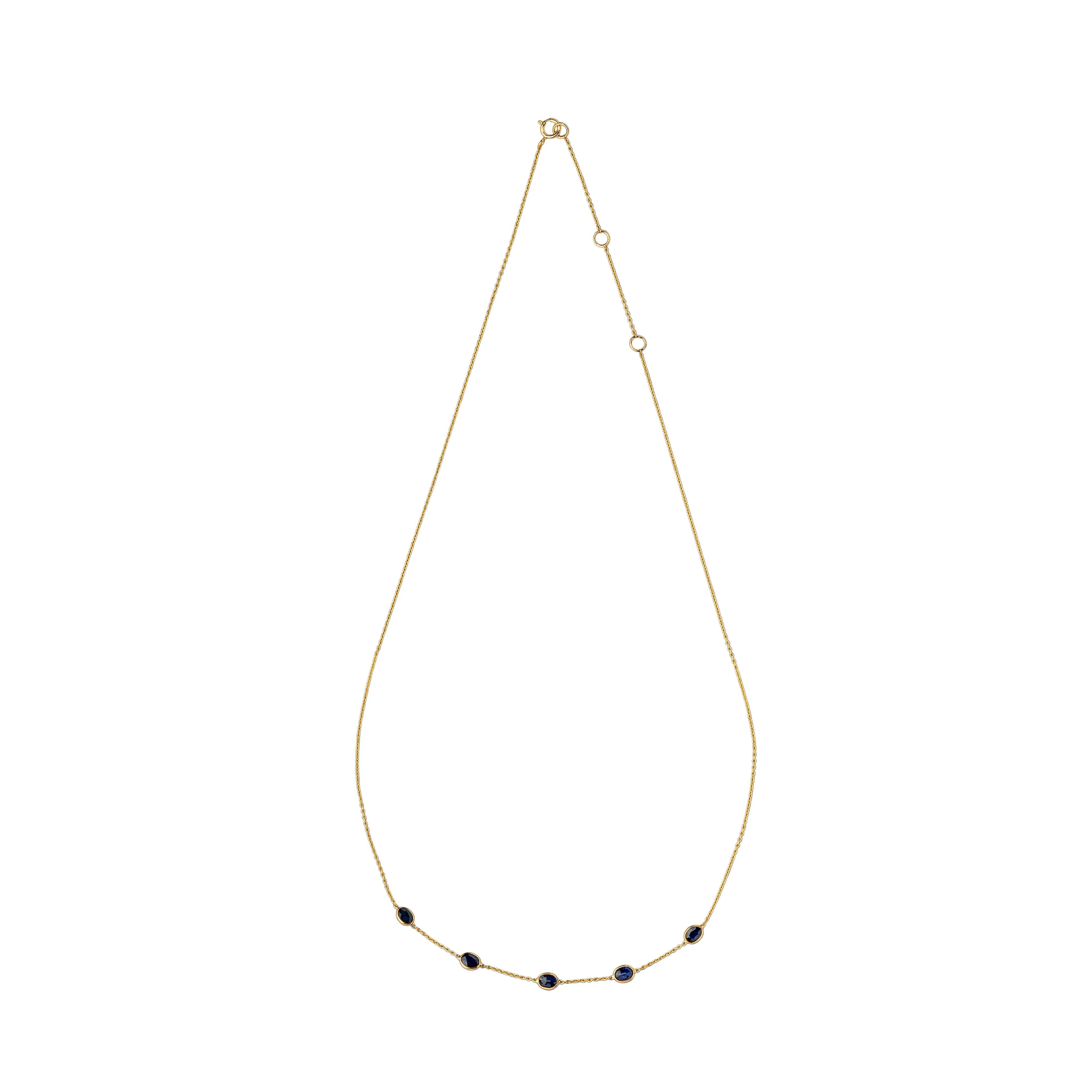 Zuri, Sapphire Necklace 18K Yellow Gold